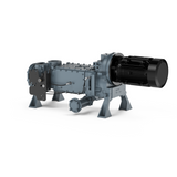 Screw pump, screw vacuum pump, variable diameter and pitch screw technology